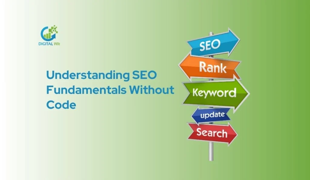 SEO basics like keywords, ranking, search, and updates.