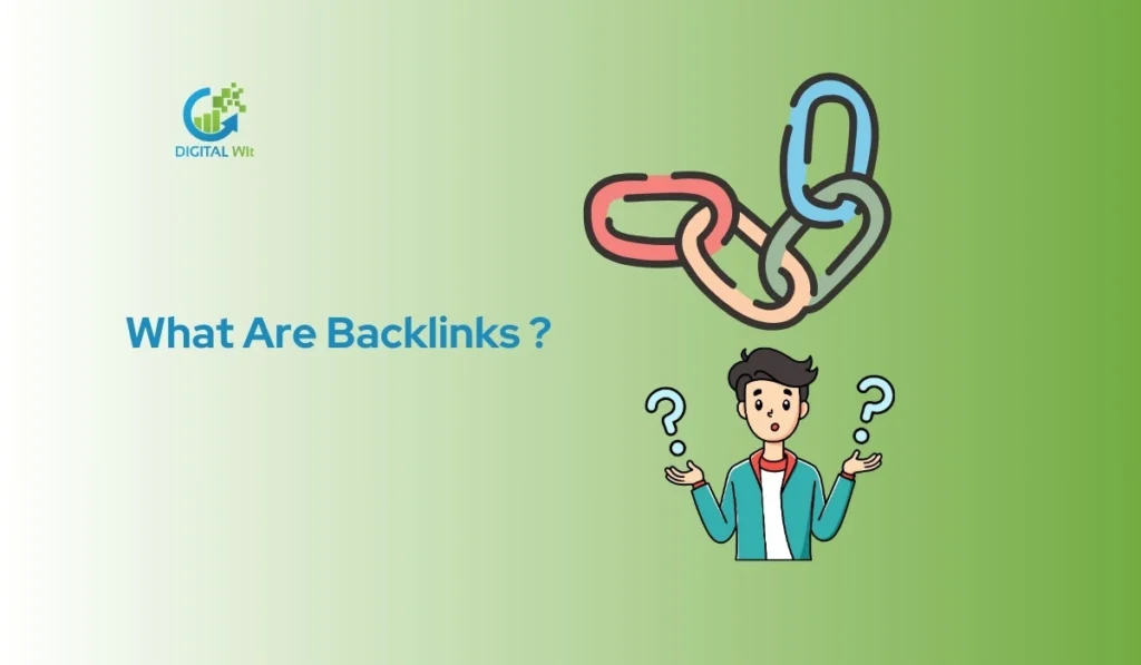 Representing with the text ‘What Are Backlinks?’
