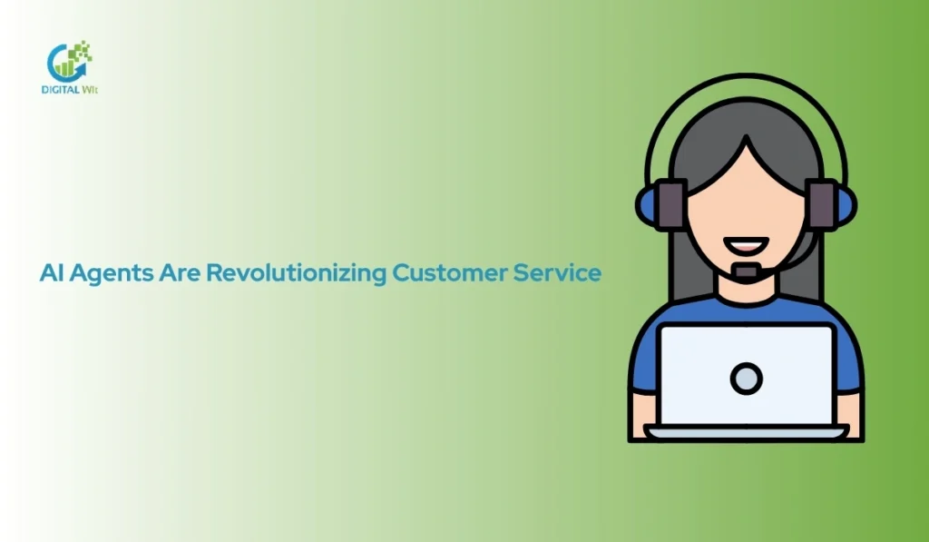 A digital illustration of a customer service representative with a headset, symbolizing the AI-driven service revolution.