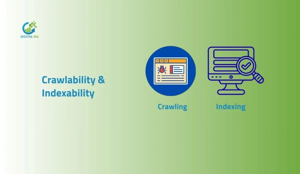 SEO crawlability indexability visual guide with crawling and indexing