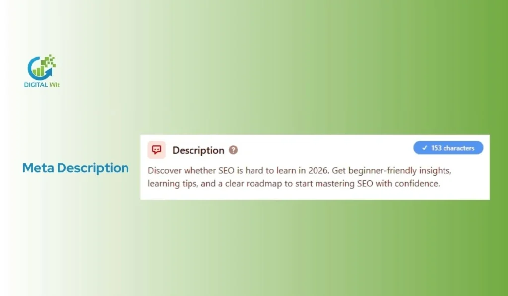 Meta description example.