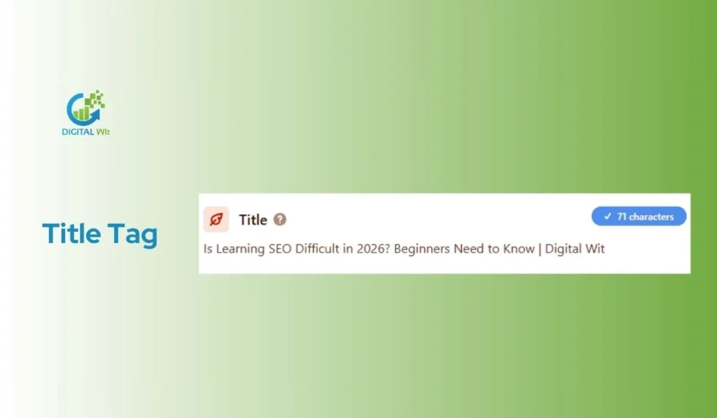 Perfect SEO Title Tag