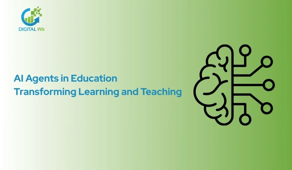 Digital brain icon representing AI agents transforming learning and teaching in modern education.